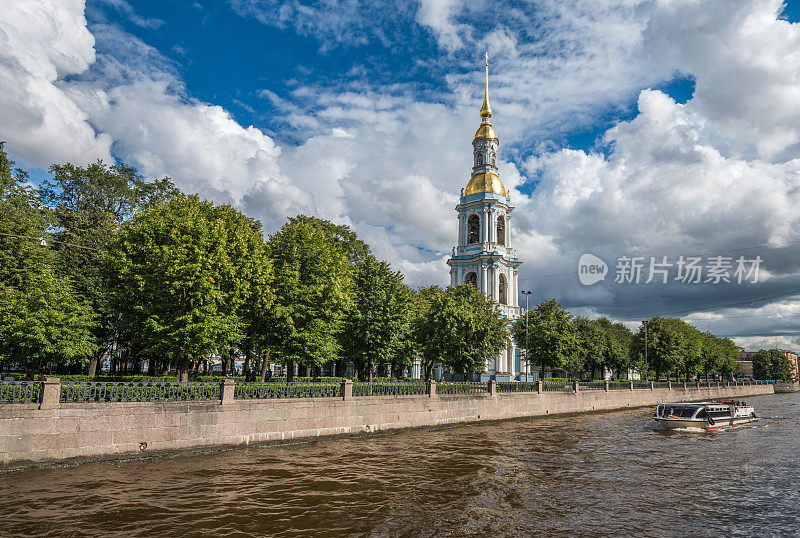 Nikolsky Marine肃穆或圣尼古拉斯大教堂，圣彼得堡，俄罗斯